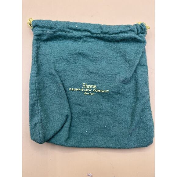 Lot of Shreve Crump & Low Co Anti Tarnish Drawstring Bags Green - Picture 6 of 9